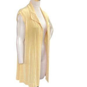 Chico's Travelers Tunic Vest Top Sz 3 (XL/16) Yellow #92V